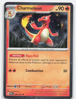 Pokemon CHARMELEON (COSMOS HOLO) 008/091 MCAP NM - Image 1
