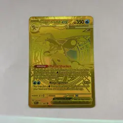 Mega Greninja EX 122/086 Mega Hyper Rare Gold Chaos Rising - Image 1