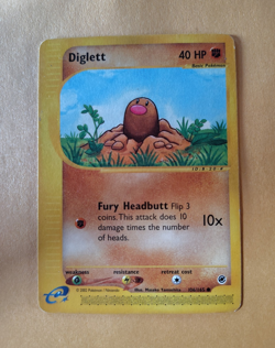 Pokemon TCG Diglett 106/165 Expedition 2002 Eng 40 HP - Image 1