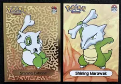 CUBONE X MAROWAK LOT - POKEMON SHINY INFINITY CCG GOLD HOLO - Image 1