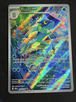 2026 Pokemon Frogadier 089/086 Chaos Rising Illustration Rare NM/M - Image 1