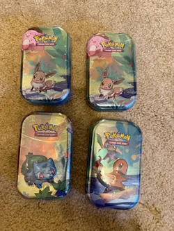 Pokemon TCG Kanto Friends Mini Tins Set Of 4, Sealed - H24 - Image 1