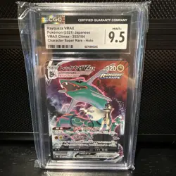 Pokemon Vmax Climax RAYQUAZA 252/184 CSR GEM MINT CGC 9.5 Japanese Full Art - Image 1