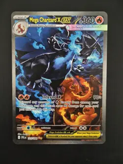 Pokemon TCG Mega Charizard X Ex 125/094 Me02 Phantasmal Flames Holo EX EN - Image 1