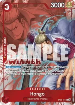 1x Hongo (Winner Pack 2025 Vol. 2) - OP09-011 - UC - Foil Light Play One Piece P - Image 1
