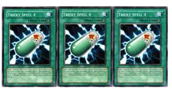 Yugioh- 3X Tricky Spell 4 - Common - Unlimited - TDGS-EN091 - Near Mint - Image 1