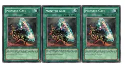 Yugioh- 3X Monster Gate - Common - 1st Edition - AST-039 - Light Play - Image 1