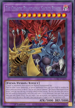 CORI-EN029 The Chaotic Phantasmal Sacred Beasts Secret Rare 1st YuGiOh Preorder - Image 1
