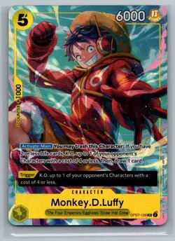 Monkey.D.Luffy (Illustration Box Vol.3) SR One Piece Promotion Cards OP07-109 NM - Image 1
