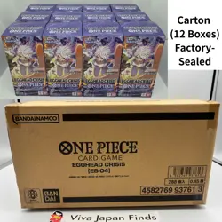 ONE PIECE Card Game Egghead Crisis EB-04 Sealed Carton Case 12 Box Japanese - Image 1