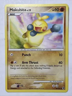 Makuhita 78/106 Non-Holo Great Encounters Pokemon Card ~ MP - Image 1