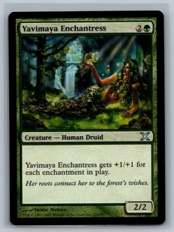 Magic The Gathering 10th Edition Yavimaya Enchantress #310/383 MTG TCG CCG Tenth - Image 1