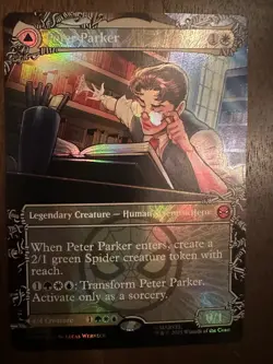 Peter Parker Amazing Spider-Man : MTG *FOIL Borderless* SPM #0208 / NM - Image 1