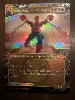 Peter Parker Amazing Spider-Man : MTG *FOIL Borderless* SPM #0208 / NM - Image 3