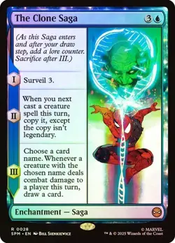 NM Foil The Clone Saga, MTG, Marvel's Spider-Man, Magic the Gathering, 28 - Image 1