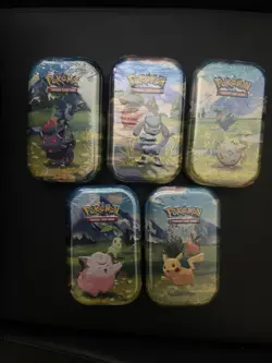 Pokemon TCG Ascended Heroes Mini Tins LOT OF 5 Sealed- Full Art Set(Free ship) - Image 1