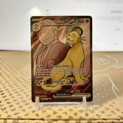 Team Rocket’s Persian Ex 219/182 Destined Rivals Full Art Pokemon TCG - NM - Image 1