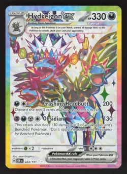 Hydreigon ex 223/191 Pokemon TCG SV08: Surging Sparks NM - Image 1