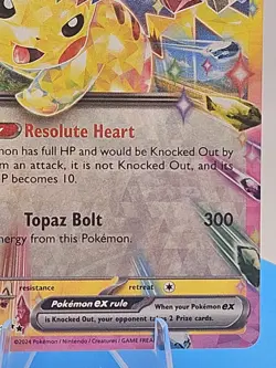Pikachu EX⚡ 057/191 🔥 2024 Pokemon SV08 Surging Sparks Double Rare Holo NM TCG - Image 3