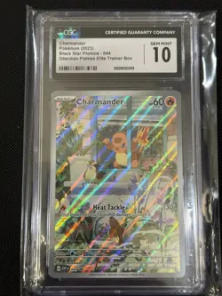 Charmander 044 CGC 10 Graded Pokemon Obsidian Flames ETB Star Promo ENGLISH - Image 1