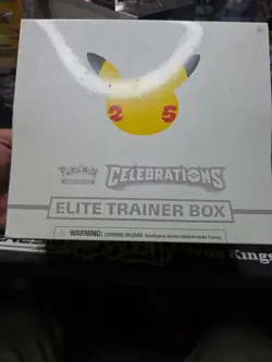 Pokemon TCG 25 Celebrations Elite Trainer Box (Sealed See Pics Slight Tear) 820650829437 - Image 1