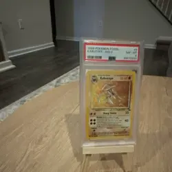 Pokemon TCG Fossil Kabutops Holo Rare Unlimited PSA 8 9/62 1999 HP 60 - Image 1