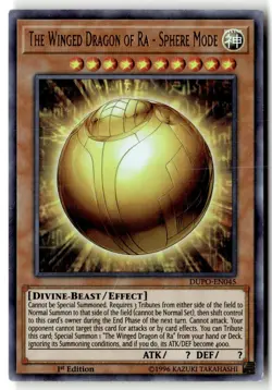 The Winged Dragon of Ra - Sphere Mode DUPO-EN045 Yu-Gi-Oh 1st Edition LP - Image 1