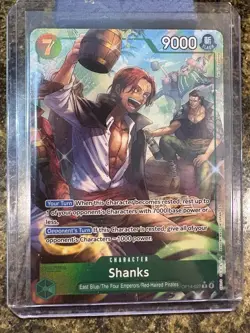 One Piece Shanks OP14-027 Alt Art R The Azure Sea's Seven English NM - Image 1
