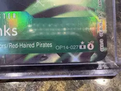 One Piece Shanks OP14-027 Alt Art R The Azure Sea's Seven English NM - Image 4