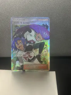 Pokemon TCG Full Art Trainer Holo Card Jessie and James 68/68 Hidden Fates - Image 2