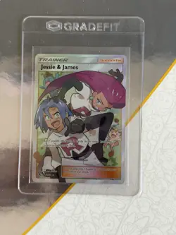Pokemon TCG Full Art Trainer Holo Card Jessie and James 68/68 Hidden Fates - Image 1