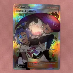 Jessie and James Full Art Trainer Holo Card 68/68 Hidden Fates Pokemon TCG - Image 2
