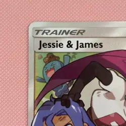 Jessie and James Full Art Trainer Holo Card 68/68 Hidden Fates Pokemon TCG - Image 3