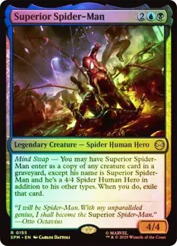 NM Foil Superior Spider-Man, MTG, Marvel's Spider-Man, Magic the Gathering, 155 - Image 1