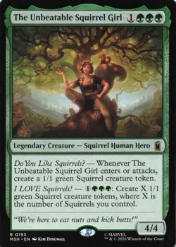 THE UNBEATABLE SQUIRREL GIRL 193 R MARVEL SUPER HEROES MTG NM/M - Image 1