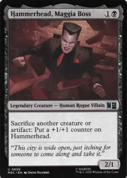 Hammerhead, Maggia Boss 659 Commander: Marvel Super Heroes MTG NM/M - Image 1