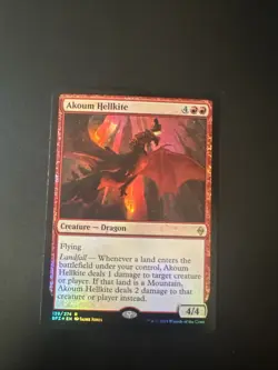 Akoum Hellkite -Foil Light Play MTG Battle for Zendikar - Image 1