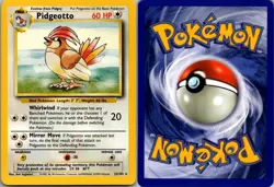 Pidgeotto 22/102 Rare Base Set Unlimited Pokemon Lightly Played - Image 1