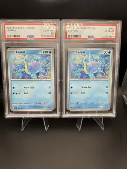 2024 Pokemon Stellar Crown Lapras 031/142 PSA 10 GEM MINT Pair SEQUENTIAL CERTS - Image 1