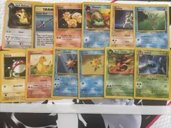 55 Card Pokemon Lot Vintage Rocket Jungle Regular 1st Editions Shadowless LP-HP - Image 2