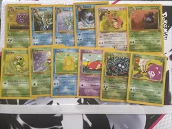 55 Card Pokemon Lot Vintage Rocket Jungle Regular 1st Editions Shadowless LP-HP - Image 3