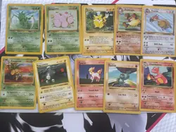 55 Card Pokemon Lot Vintage Rocket Jungle Regular 1st Editions Shadowless LP-HP - Image 5