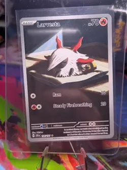 Pokemon Larvesta #196 - Surging Sparks IR - Near Mint EN - Image 1