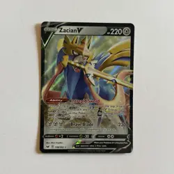 Pokemon Sword & Shield Ultra Rare Zacian V 138/202 - Near Mint (NM) - Image 1