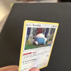 Pokemon Snorlax 055/078 Cosmo Holo With Swirl Pokemon Go NM - Image 3