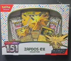 Pokemon TCG Scarlet & Violet 151 Zapdos ex Box Promo Oversized Card Boosters - Image 1