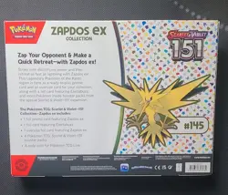 Pokemon TCG Scarlet & Violet 151 Zapdos ex Box Promo Oversized Card Boosters - Image 2