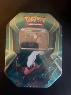FACTORY SEALED-Pokemon TCG: Darkrai Triple Whammy Collector's Tin-BRAND NEW - Image 1