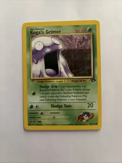 Pokemon TCG - Koga's Grimer 78/132 Gym Challenge Common LP - Image 1