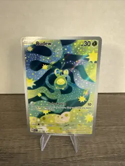 Pokemon ME Ascended Heroes Budew 221/217 Illustration Rare IR NM - Image 1